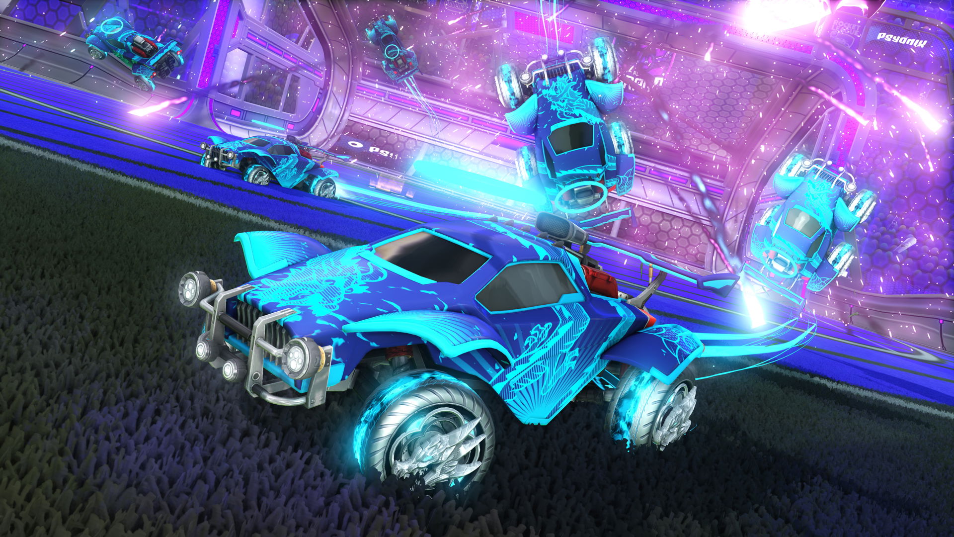 Sky Blue Car Designs - Rocket League 