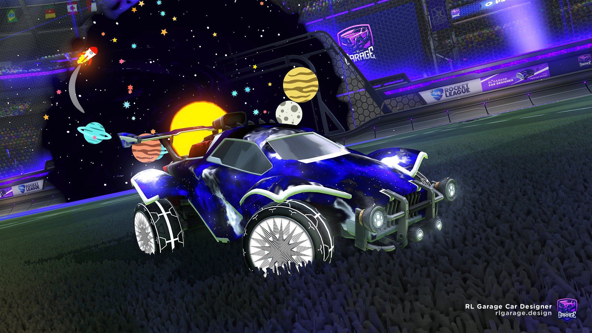 A Rocket League car design by OrthodoxCow2158