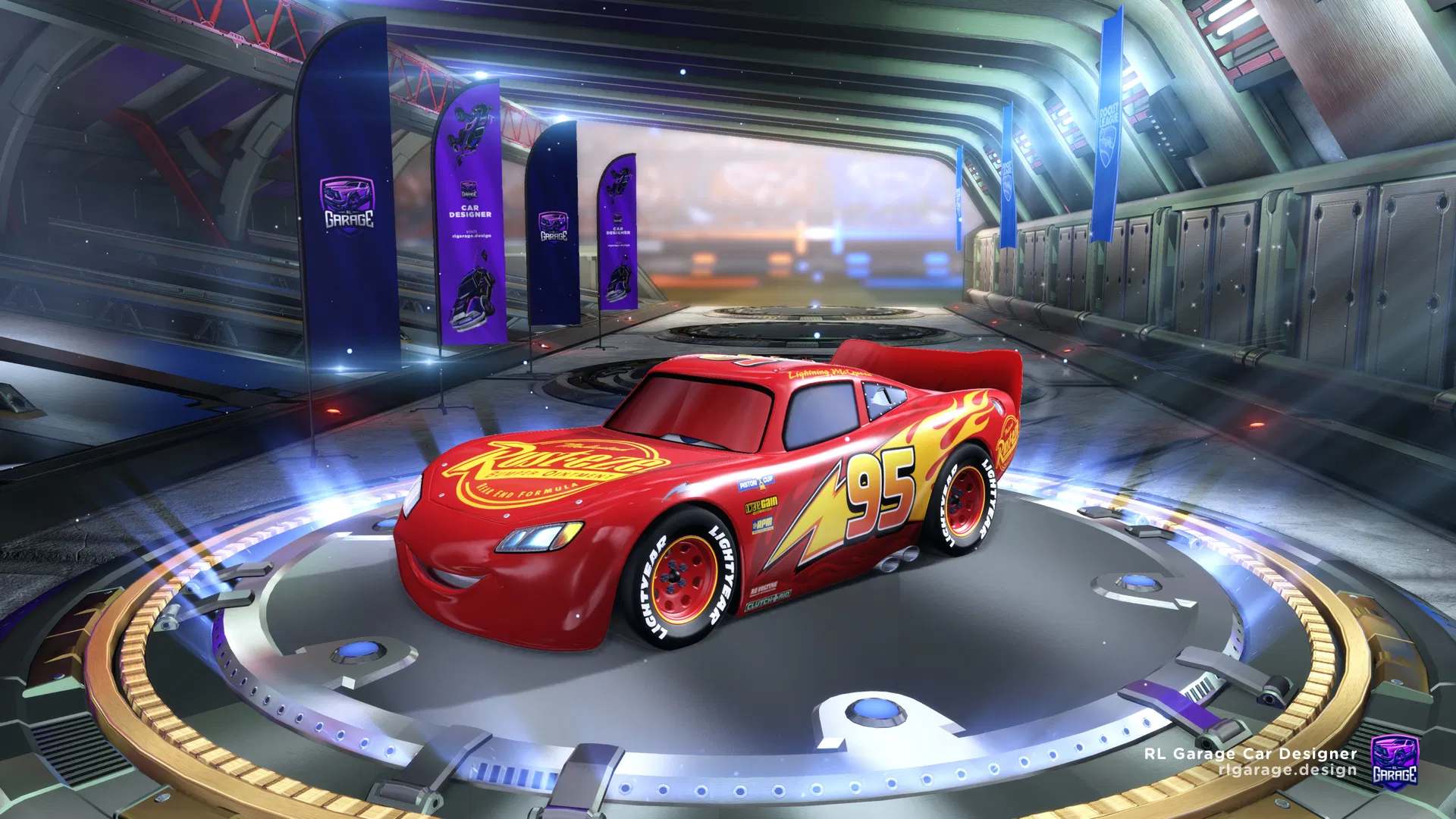 WINNING with LIGHTNING MCQUEEN in Rocket League 