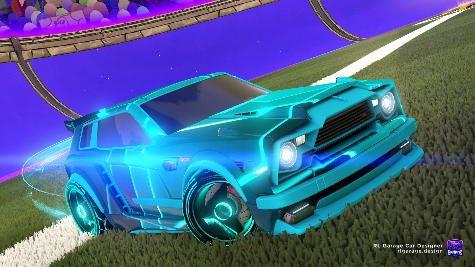 Sky Blue Car Designs - Rocket League 