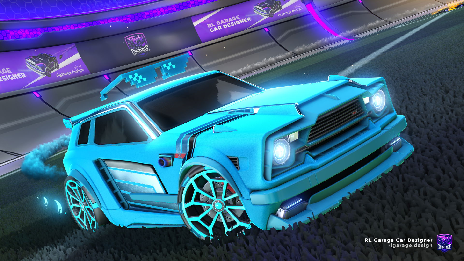 Sky Blue Car Designs - Rocket League 