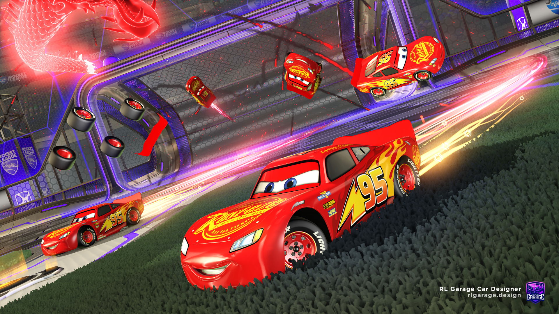 We should get a Lightning McQueen DLC. : r/RocketLeague